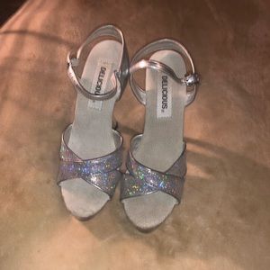 Silver High Heels